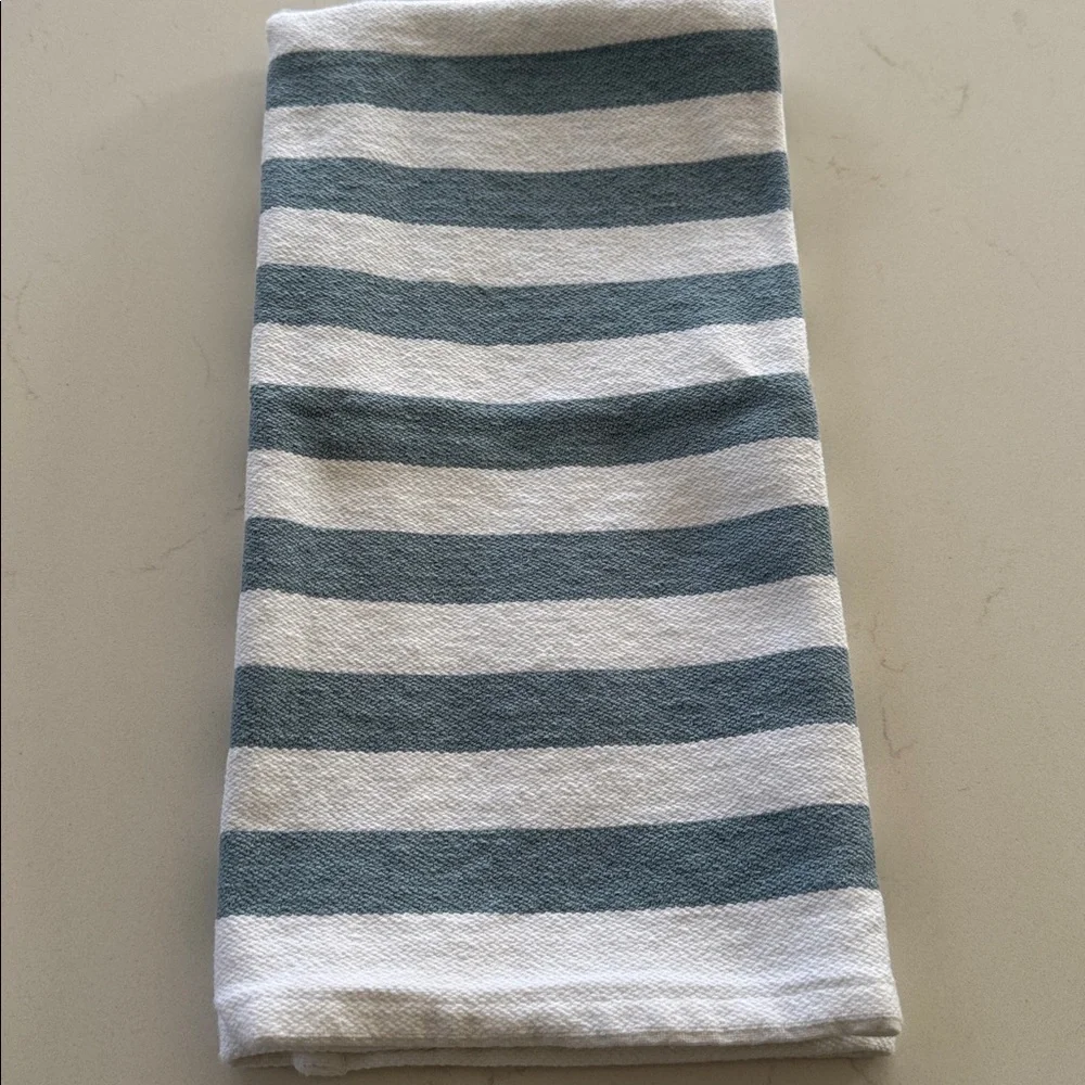 Striped Blue and White Towels NEW